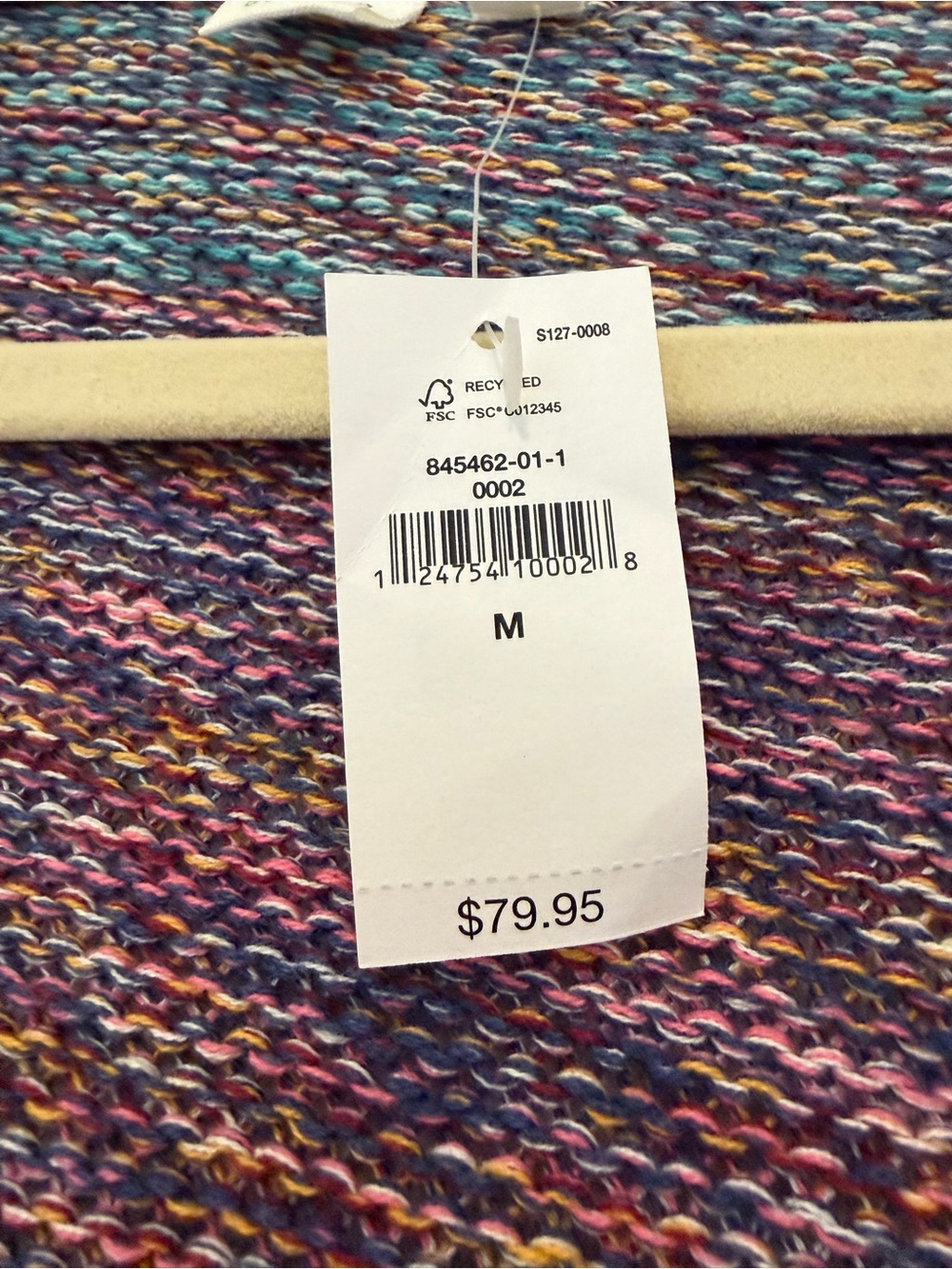 NWT Gap Women's Marled Stripe Open-Front Cardigan - Picture 8 of 9